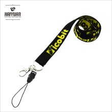 Kundenspezifische Lanyard mit gewebtem Logo für Schlüssel oder Kartenhalter